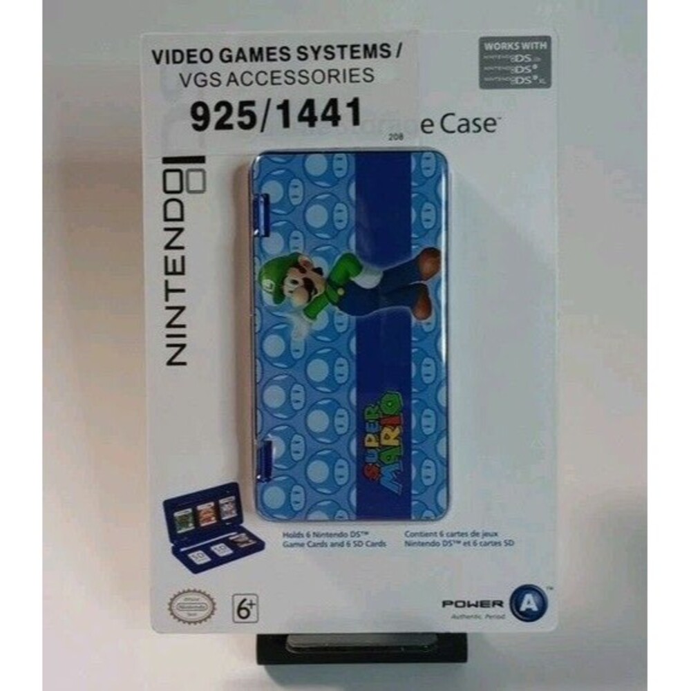 NEW LUIGI Hard shell Storage travel Case for Nintendo DS Games & Stylus (FS)